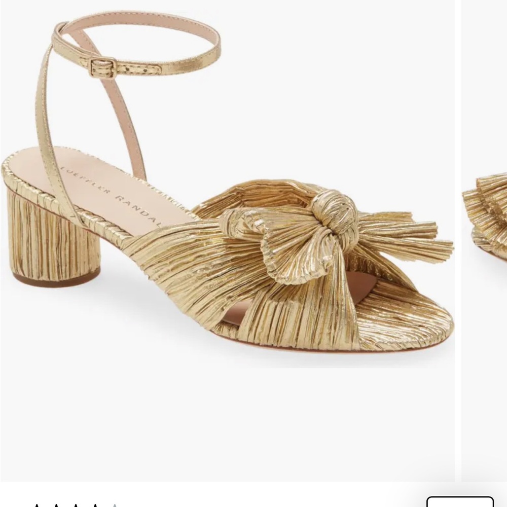 Loeffler Randall ankle strap dahlia knotted